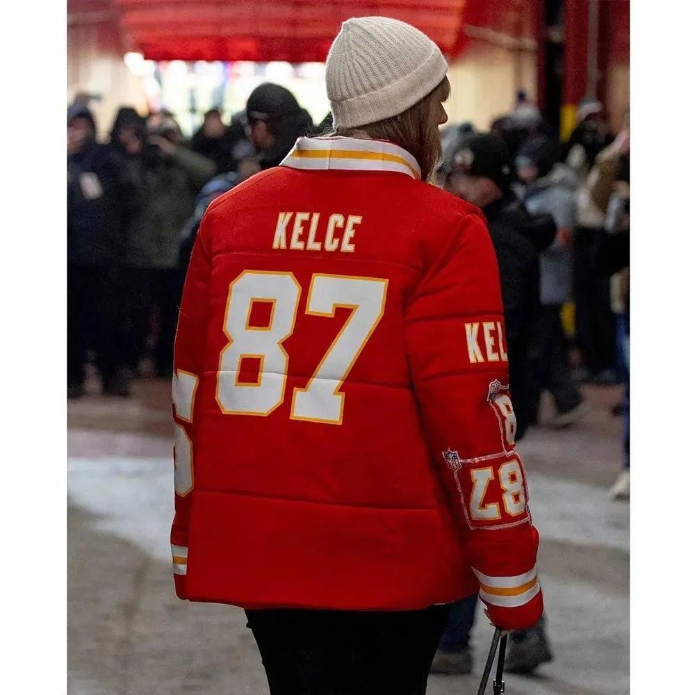 87 Kelce Taylor Swift Puffer Jacket