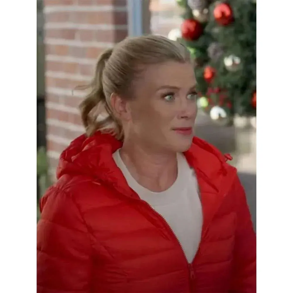 A Magical Christmas Village Alison Sweeney Puffer Jacket