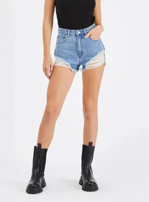 Abrand A High & Relaxed Short In Salty Blue