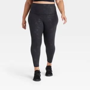 All In Motion Plus Size Camo Print Premium Elongate Ultra High-Rise Leggings 25"