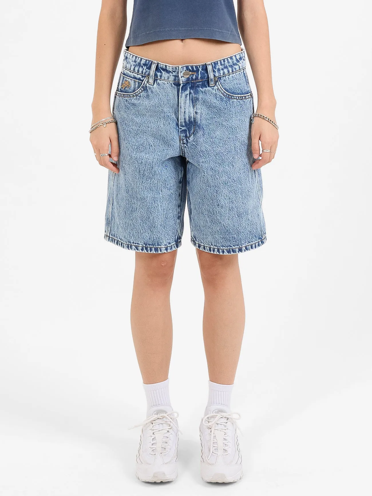 ALT STATE SLOUCHER SHORT - SALTED INDIGO ACID