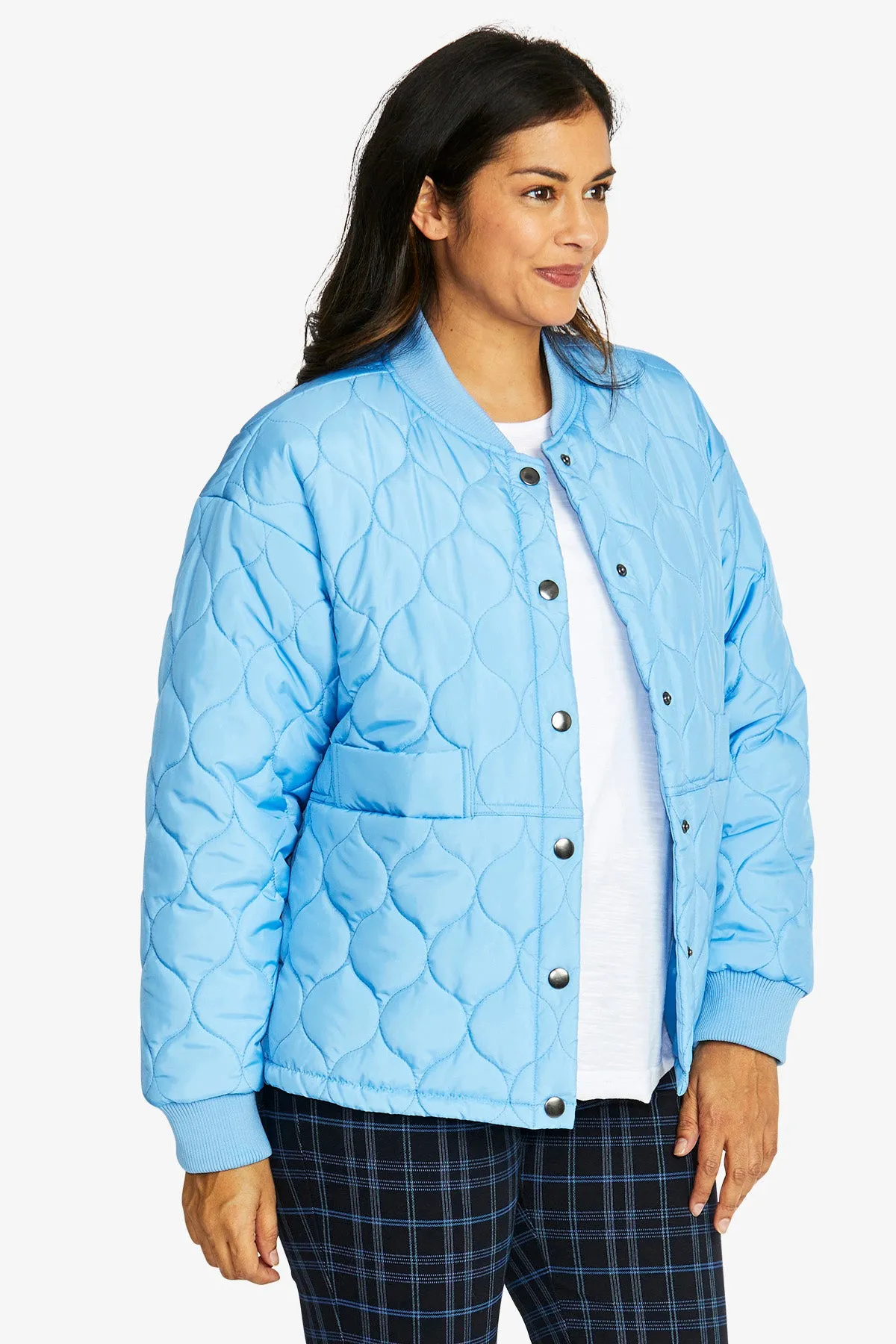 Amelie Puffer Jacket in Sky