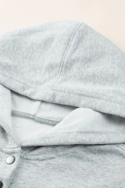 Aniya Quarter-Snap Dropped Shoulder Hoodie