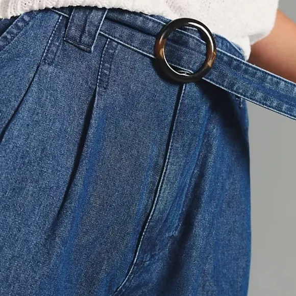 Anthropologie Avec Les Filles Belted Pleated Shorts