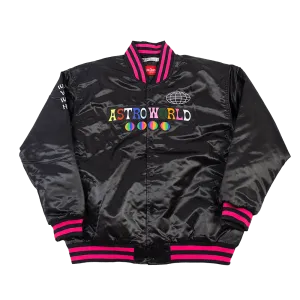 ASTRO WORLD BLACK SATIN JACKET
