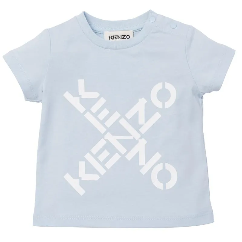 Baby Boys Blue Cross Logo T-Shirt
