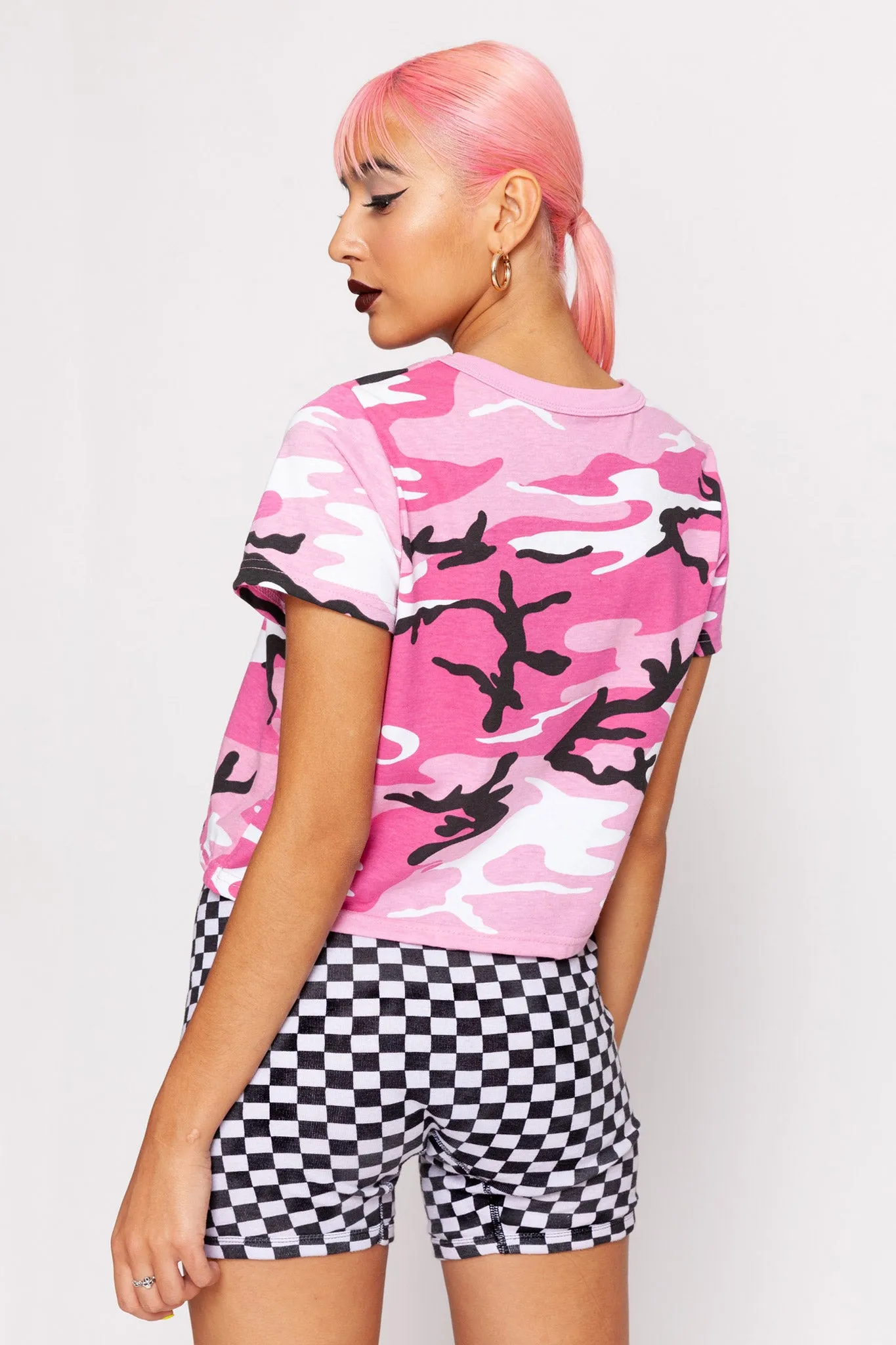 Baby Girl Camo Crop Tee