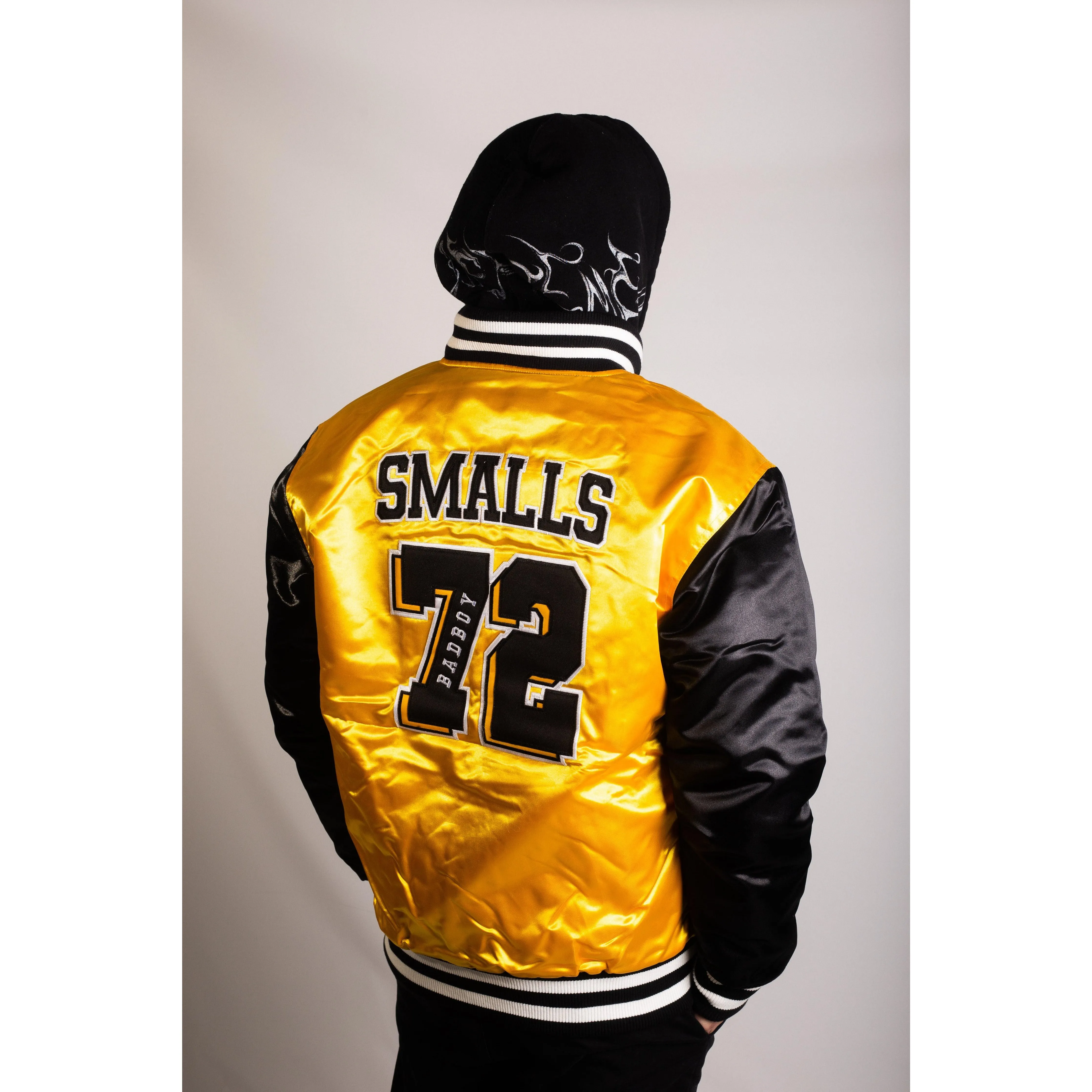 BAD BOY SATIN JACKET (YELLOW)