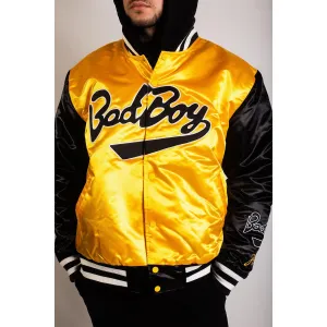 BAD BOY SATIN JACKET (YELLOW)