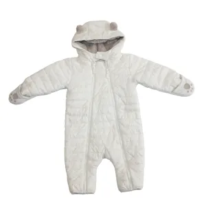 Bear Cream Recycled Quilted Pram Suit