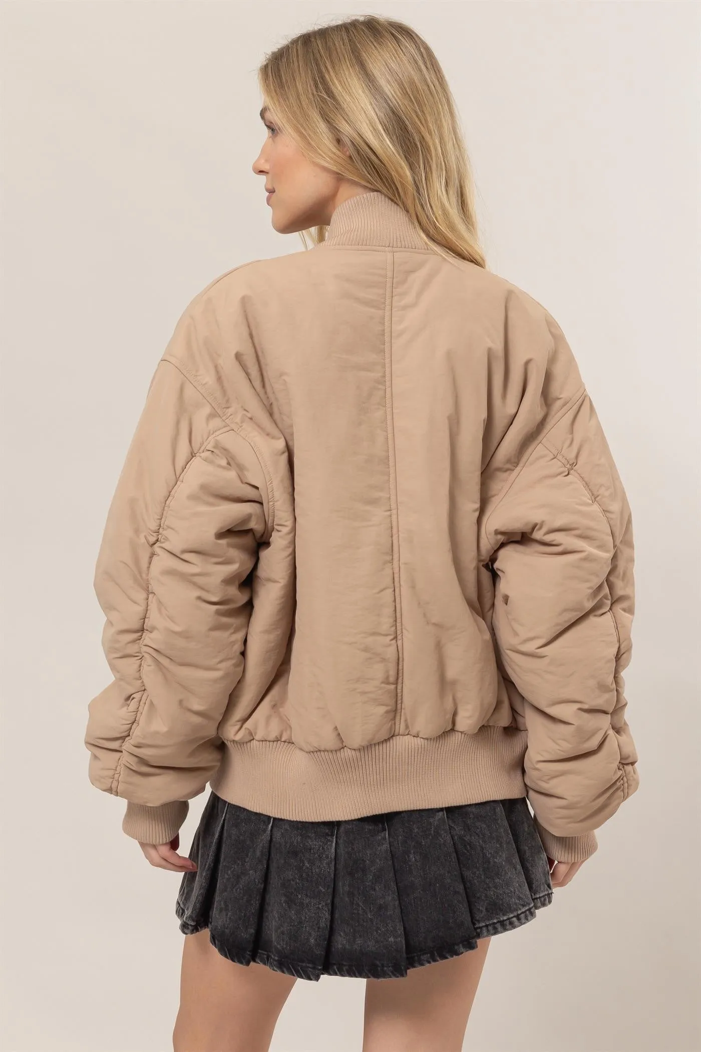 Belle- Oversized Bomber Puffer Jacket