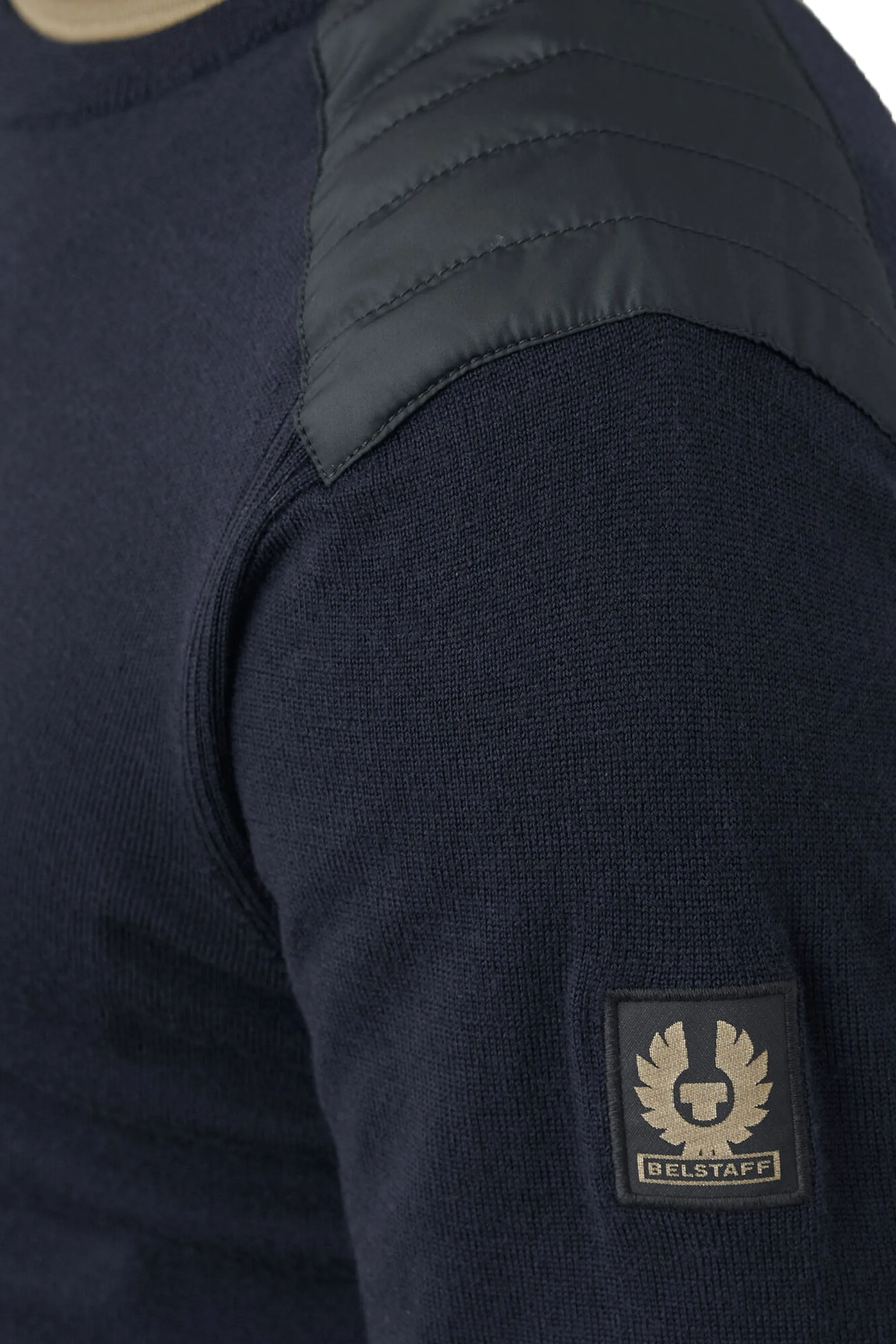 Belstaff Kerrigan Crew Neck Knitwear Washed Navy
