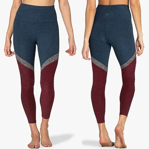 Beyond Yoga High Waisted Tri-Panel Midi Legging