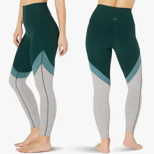Beyond Yoga High Waisted Tri-Panel Midi Legging