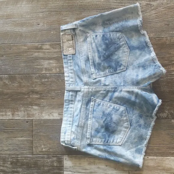 BIG STAR Remy low rise denim cut-off frayed denim jean shorts sz 32 The Buckle