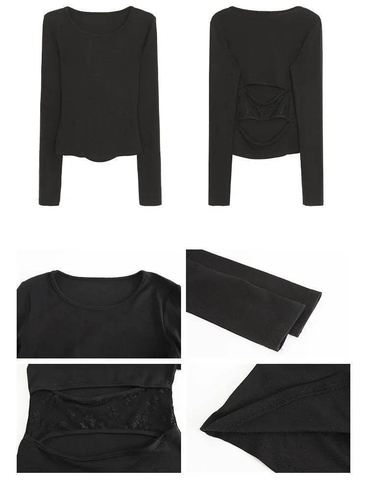 black off-shoulder top