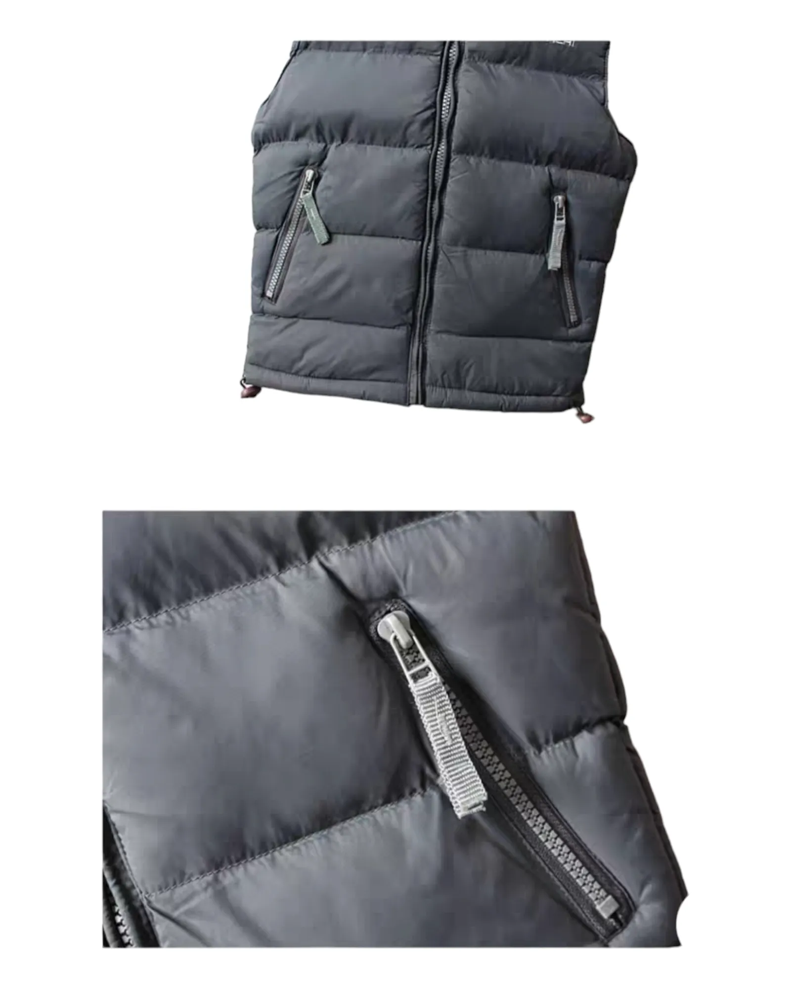 Black Sleeveless Puffer Vest