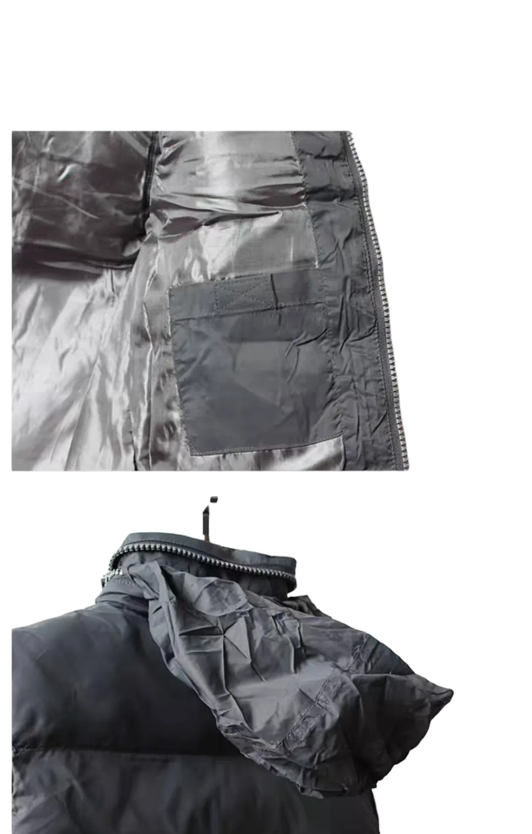 Black Sleeveless Puffer Vest