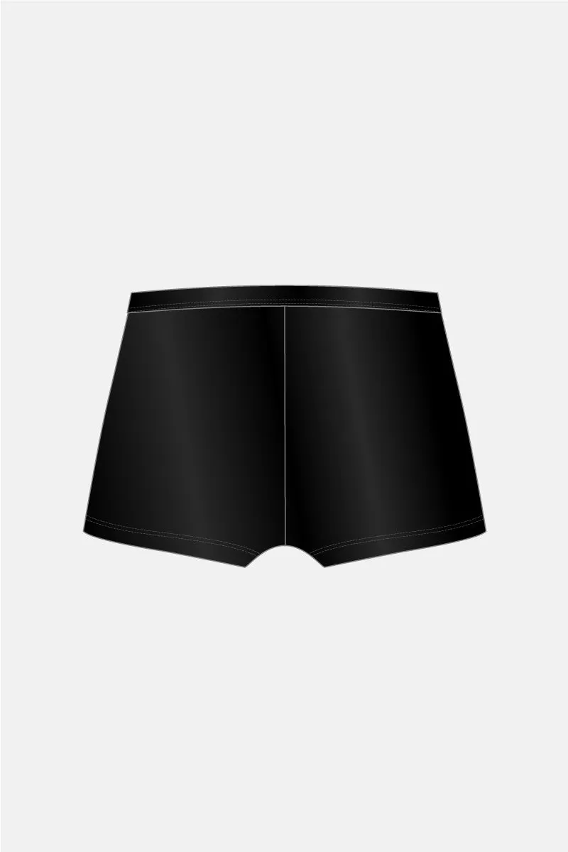 Black Wetlook Shorts