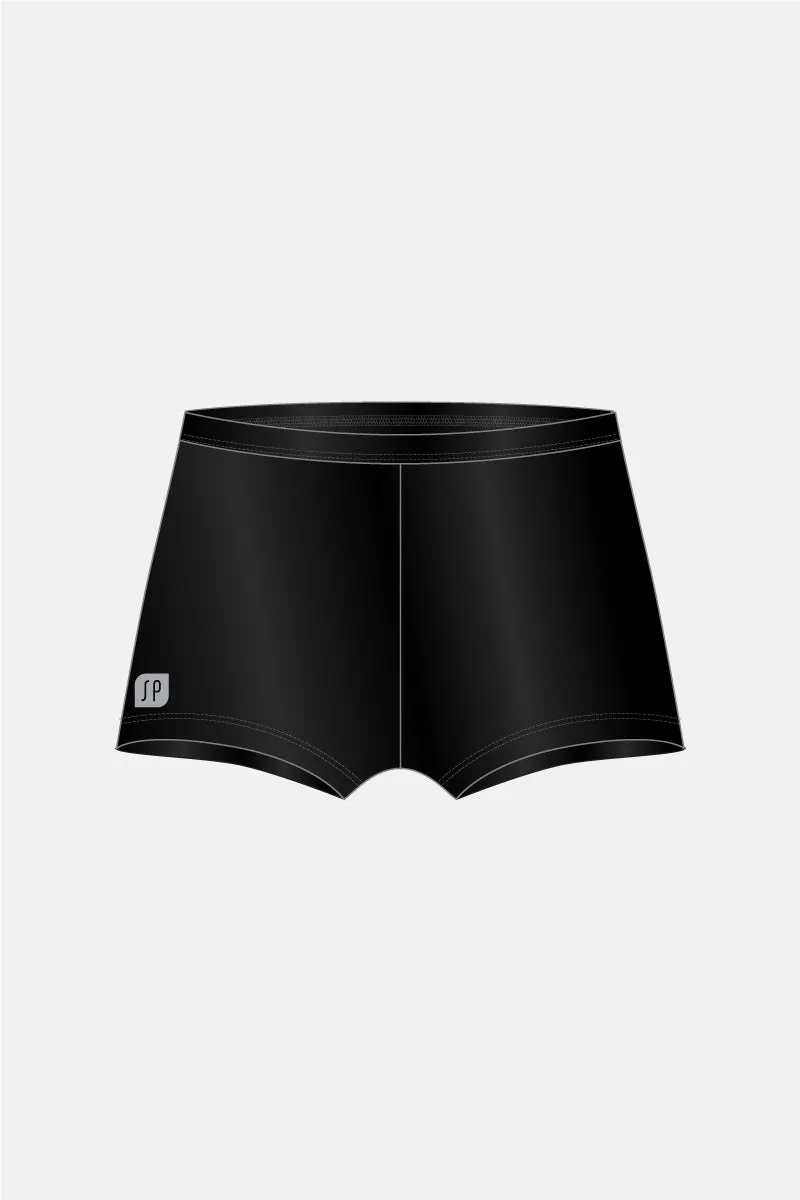 Black Wetlook Shorts