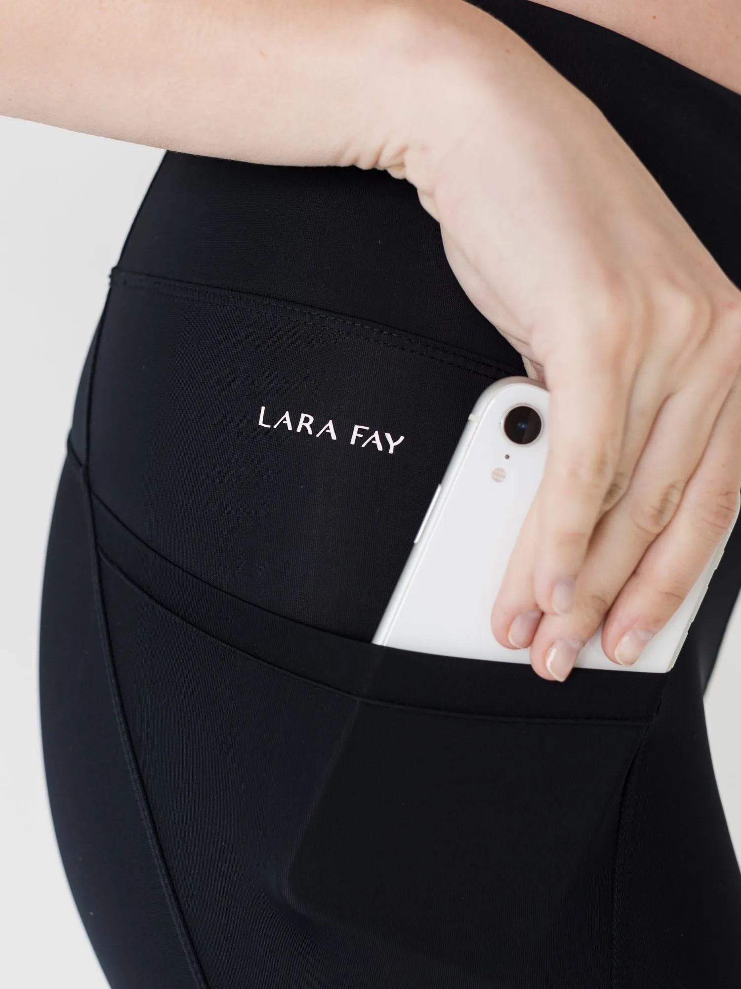 Black Workout Pocket Legging 7/8
