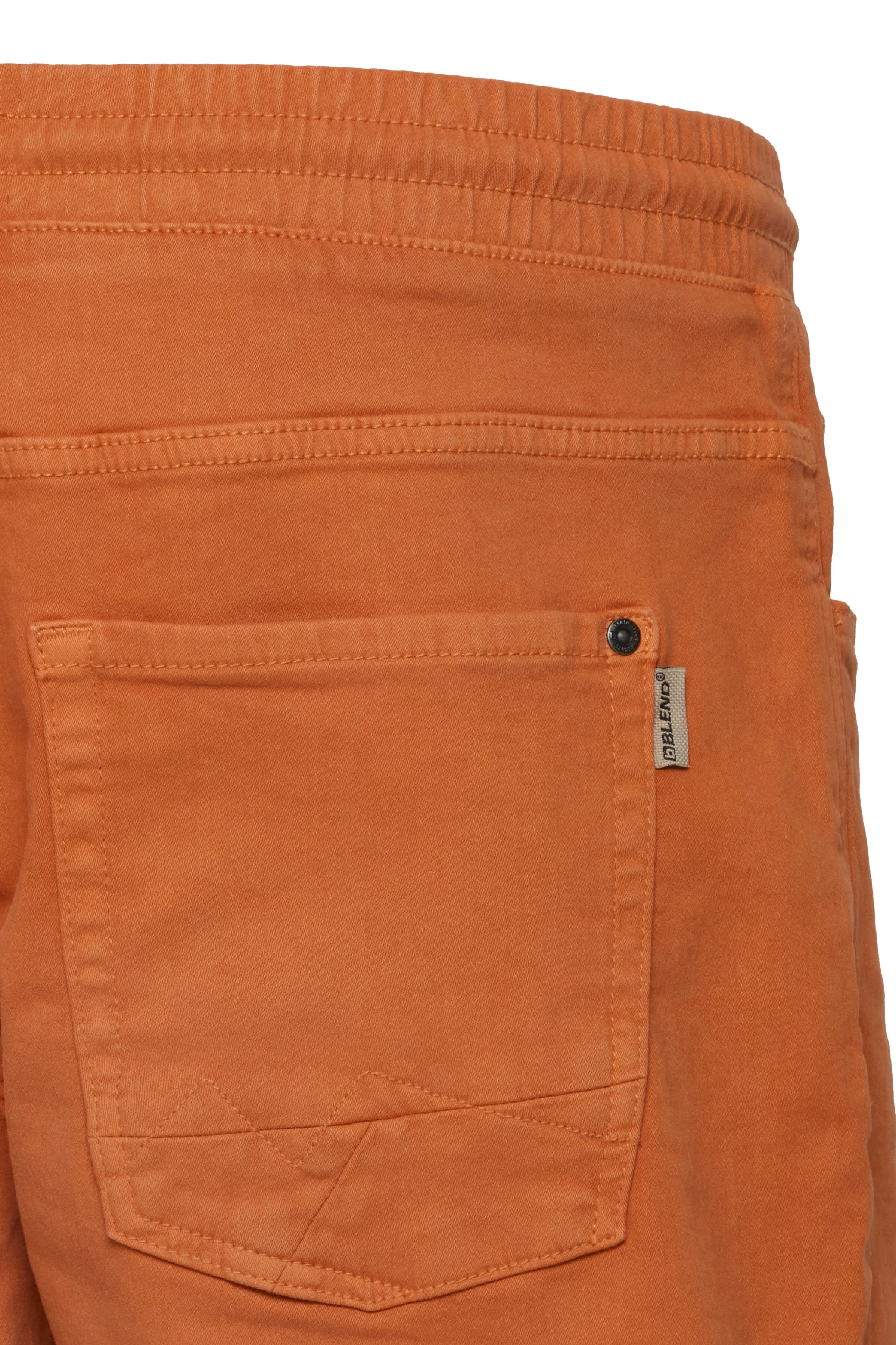 Blend Orange Stretch Denim Shorts