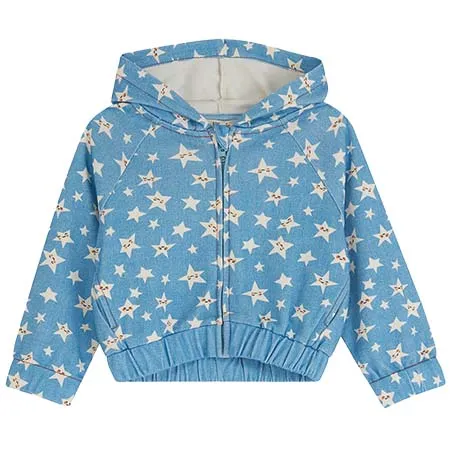 Blue Denim Stars Hoodie
