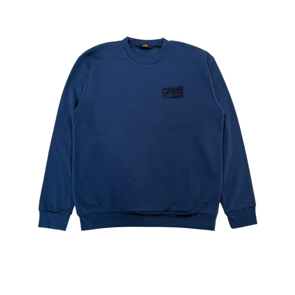 Blue Polyester Sweater