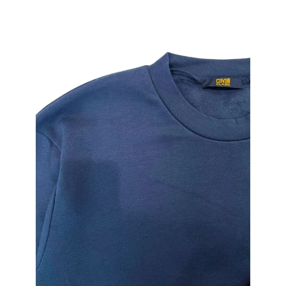 Blue Polyester Sweater