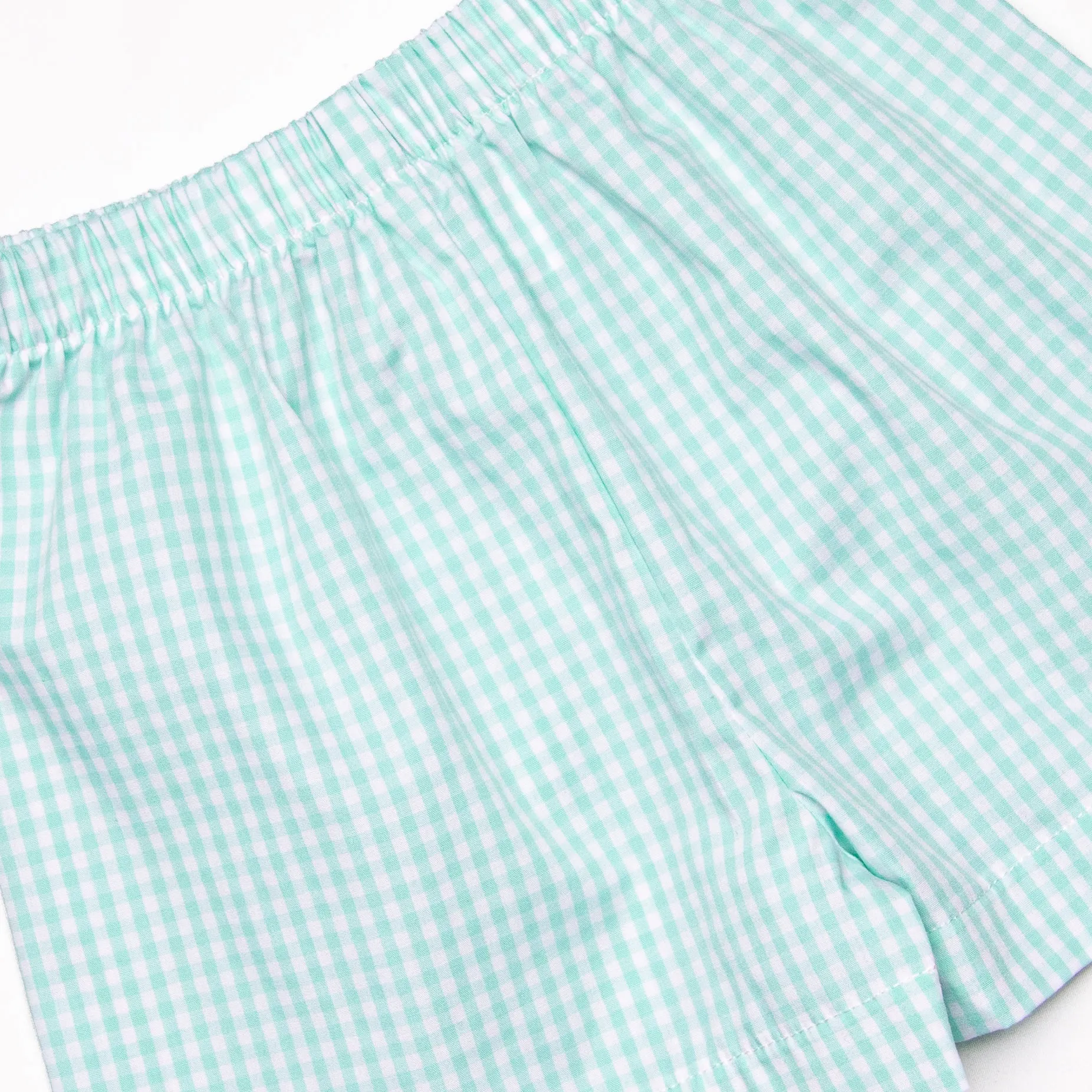 Blue Sky Balloons Smocked Short Set, Green