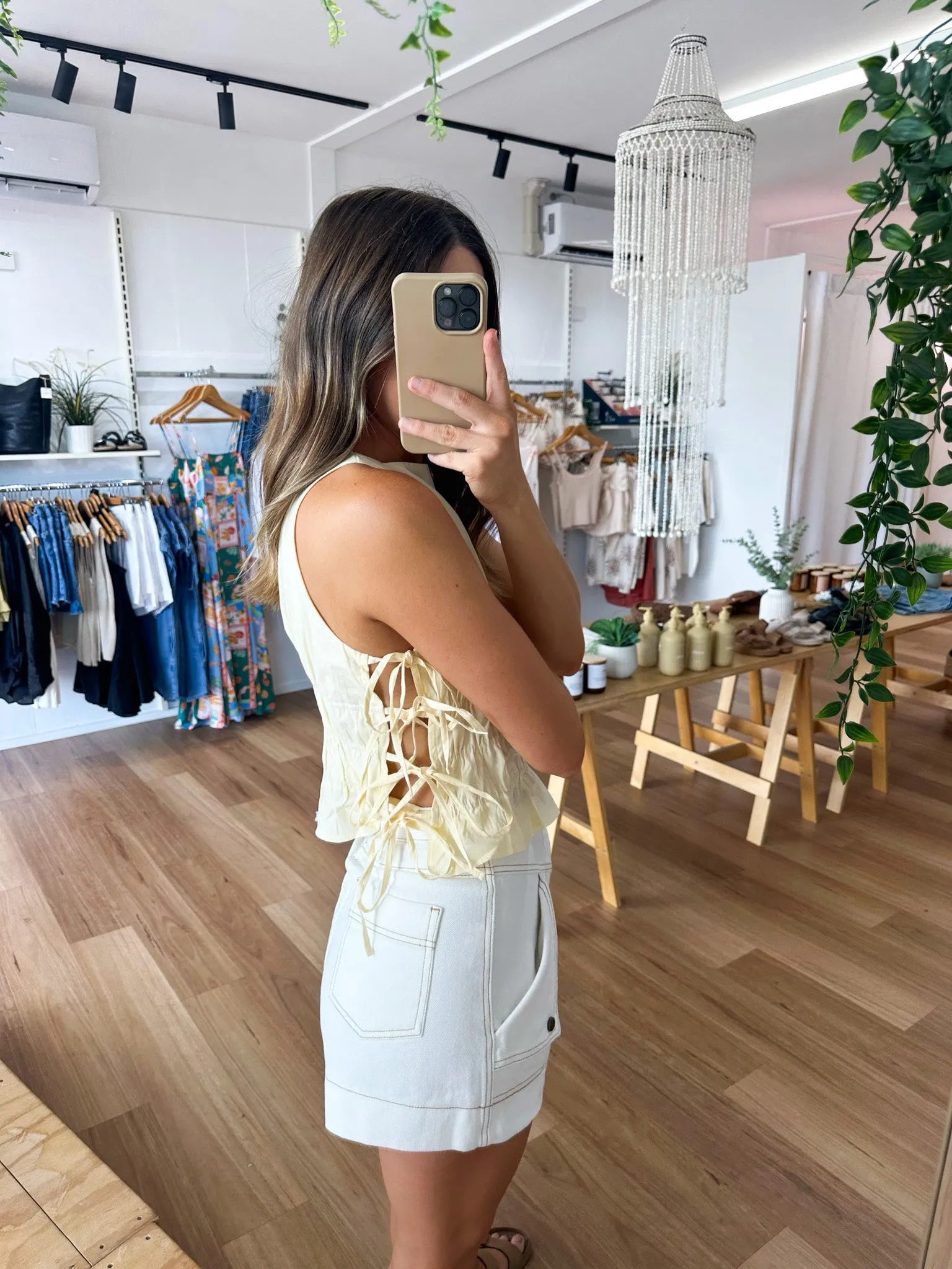 Bobbi Shorts White
