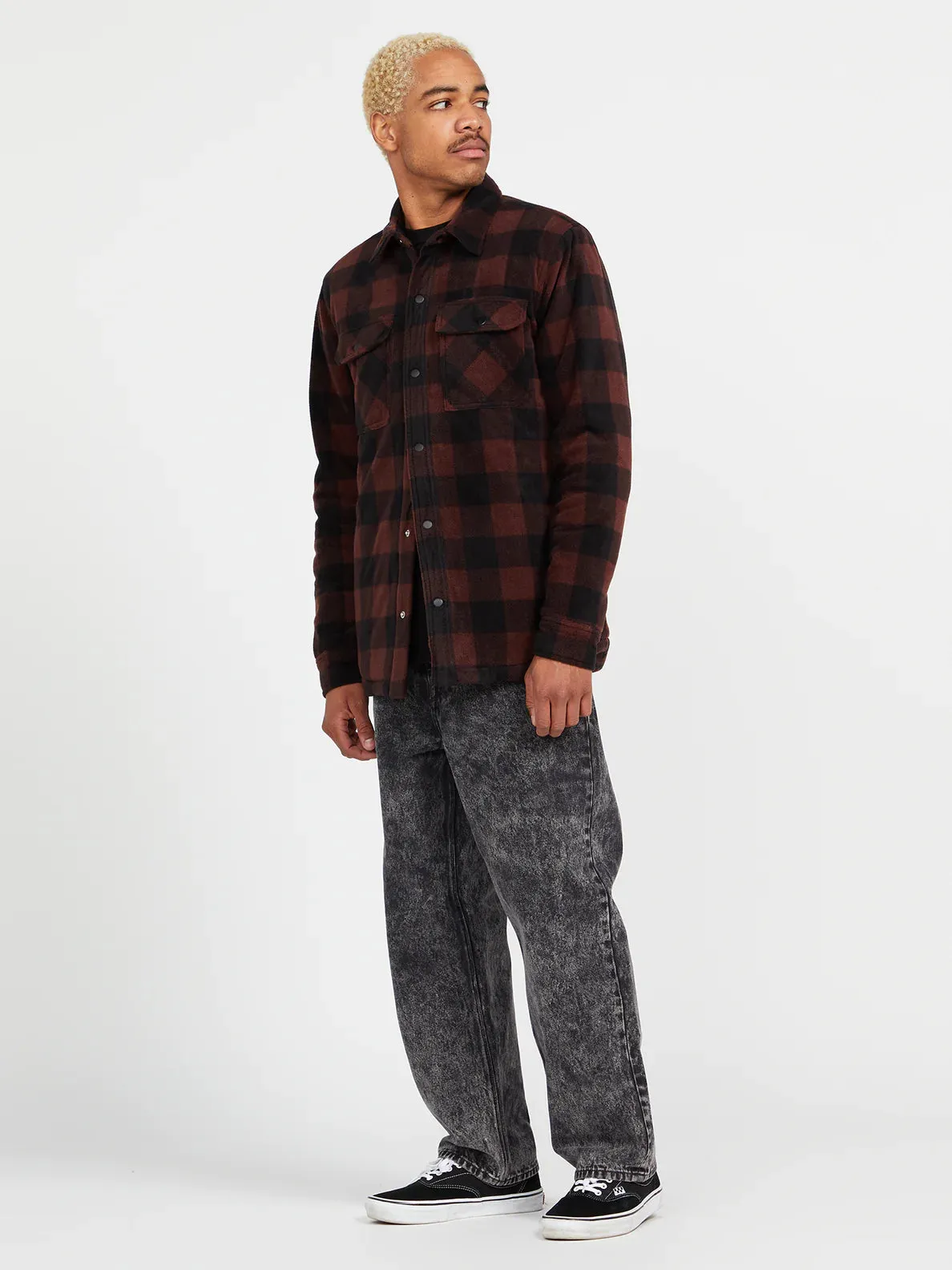 Bowered Fleece LS - Mahogany