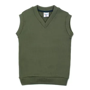 Boys Sleeveless  Sweater - Green