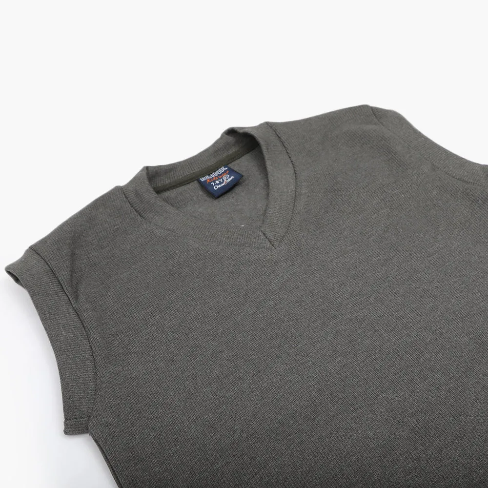 Boys Sleevesless Sweater - Dark Grey