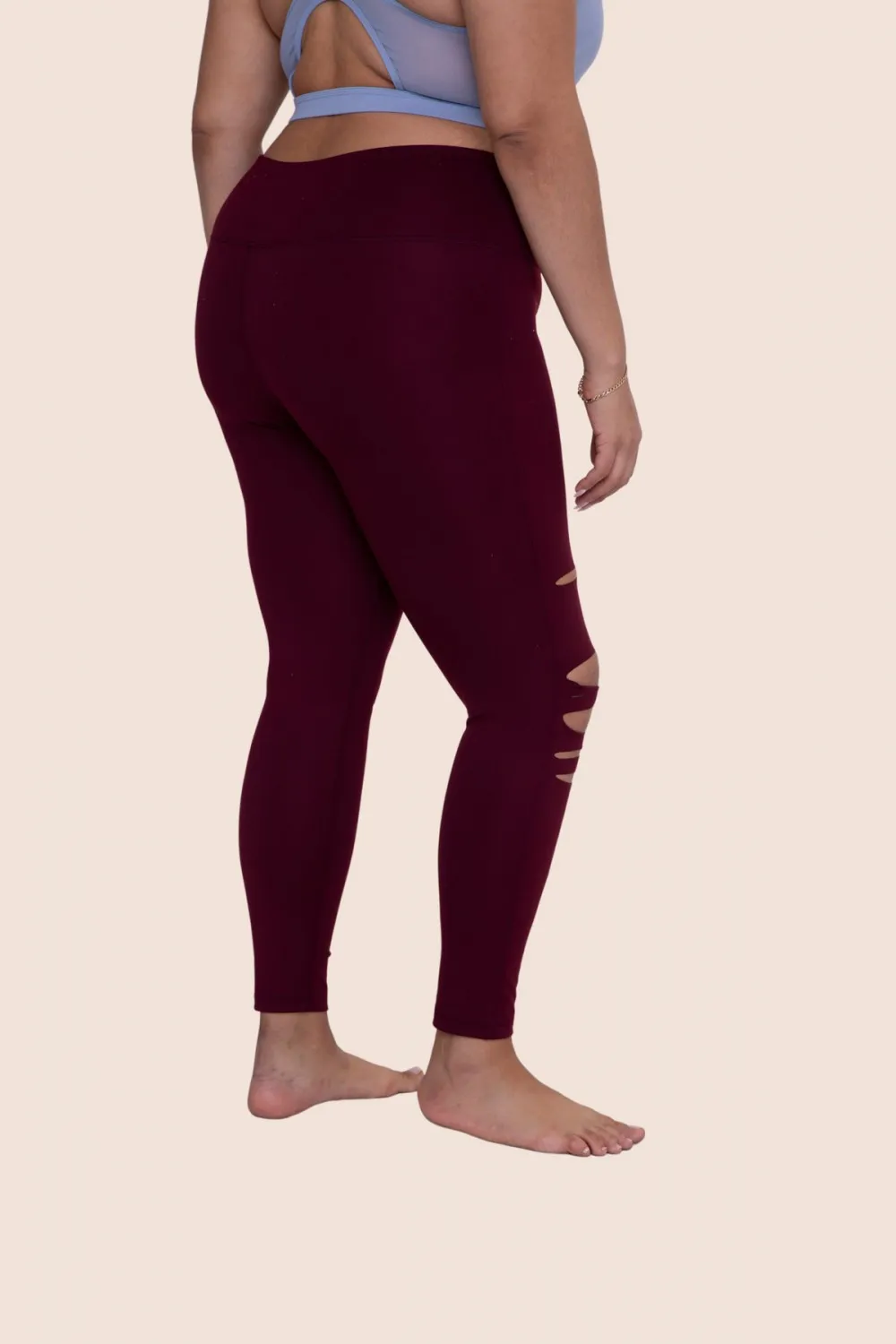 Brandy Curvy Laser Cut Highwaist Leggings