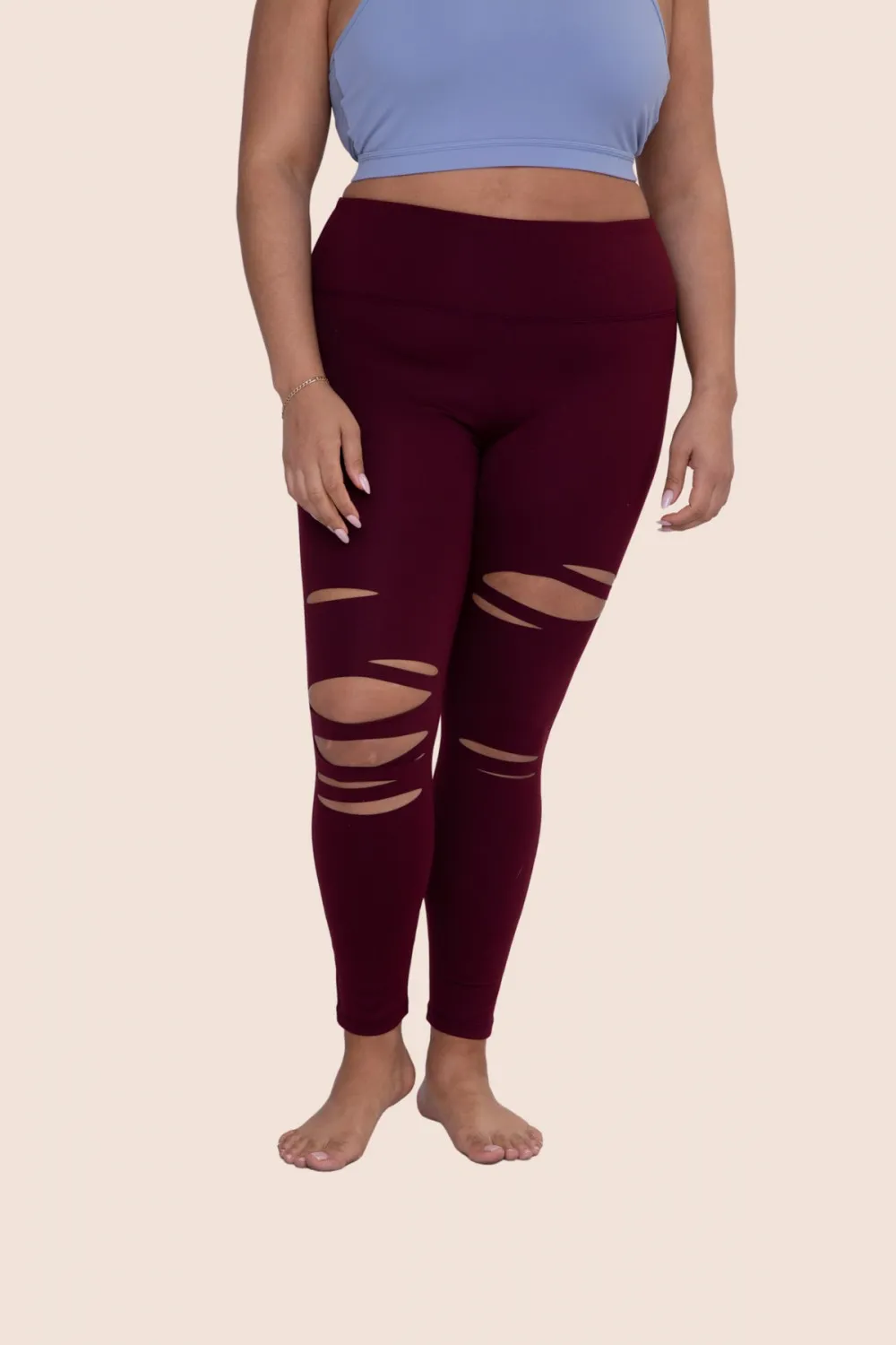 Brandy Curvy Laser Cut Highwaist Leggings