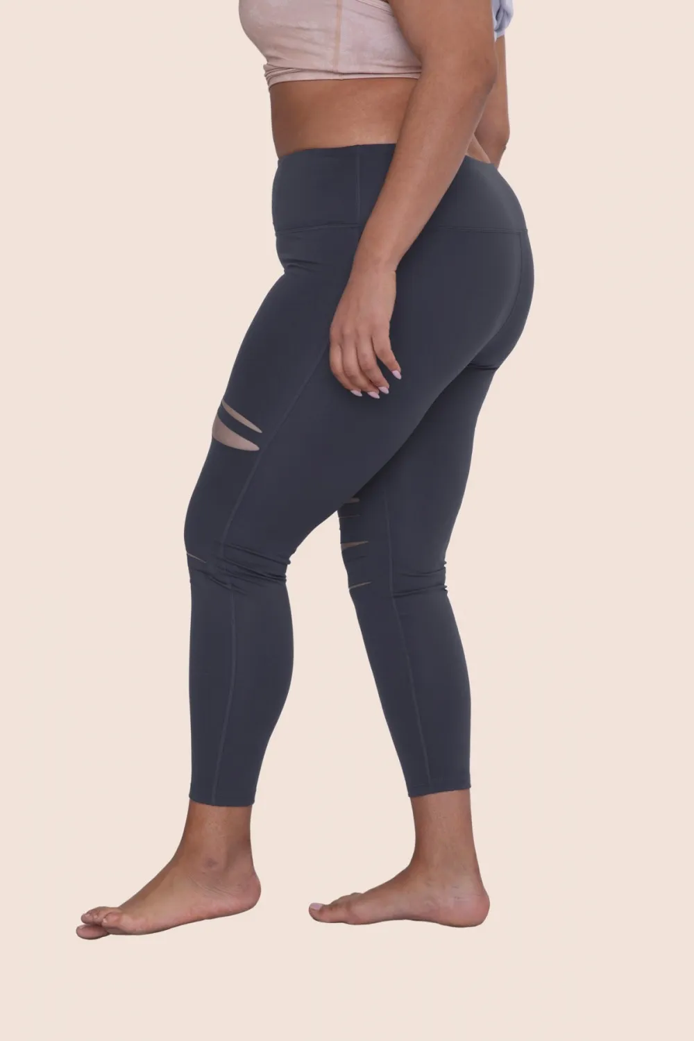 Brandy Curvy Laser Cut Highwaist Leggings