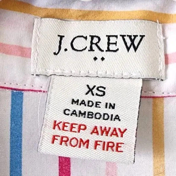Bundle of J Crew Short Sleeve Cotton Pajama Tops XS
