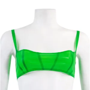 Busted 'Biohazard Hot' Green Crop Top