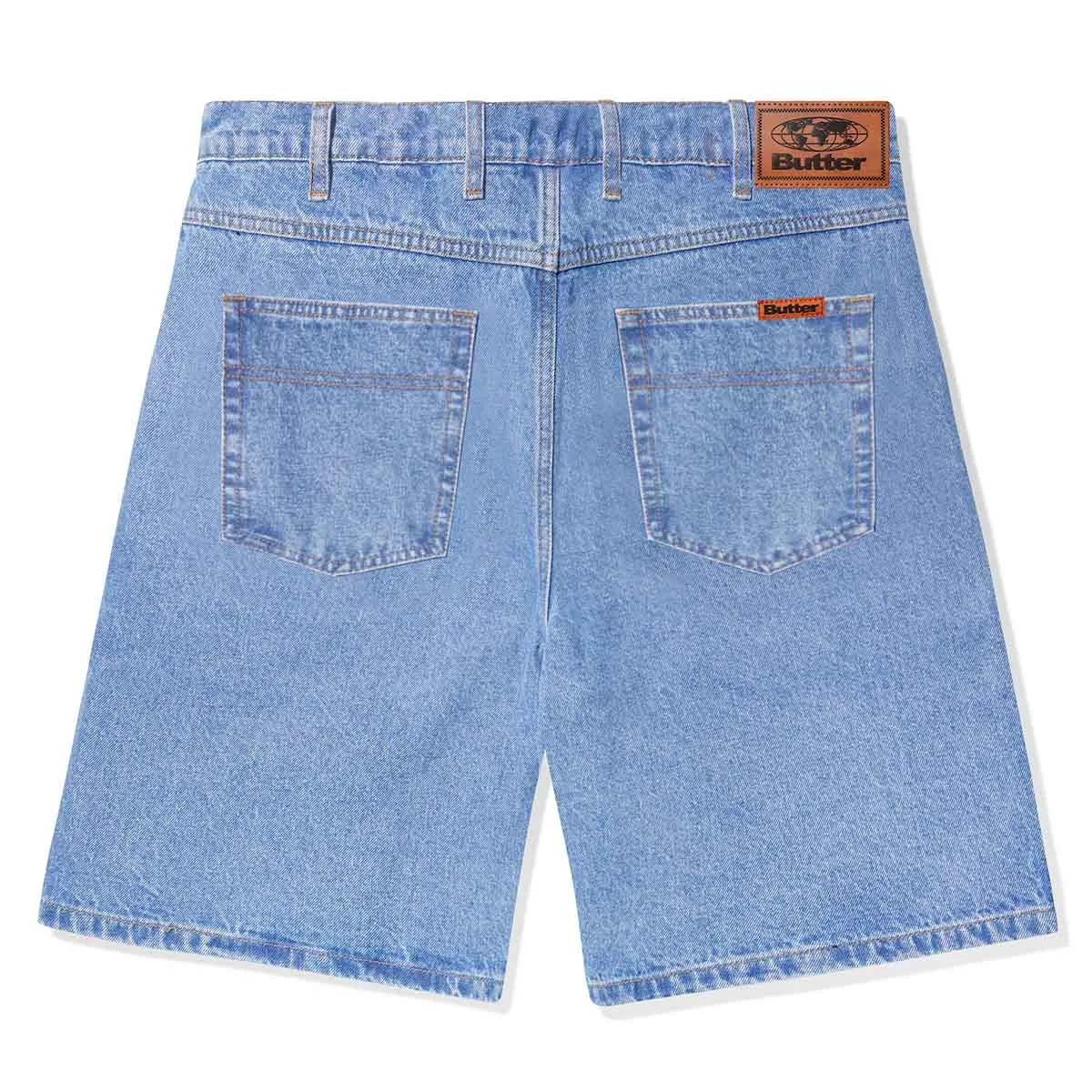 Butter Goods - Baggy Denim Shorts Washed Indigo