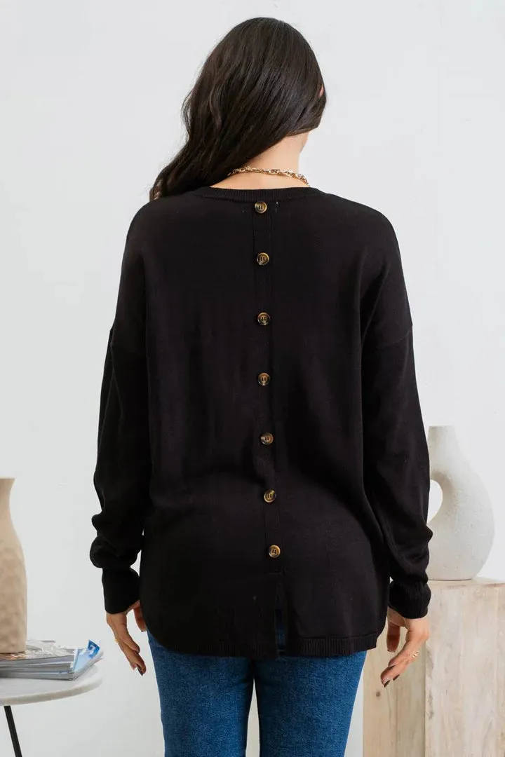 Button Back Sweater