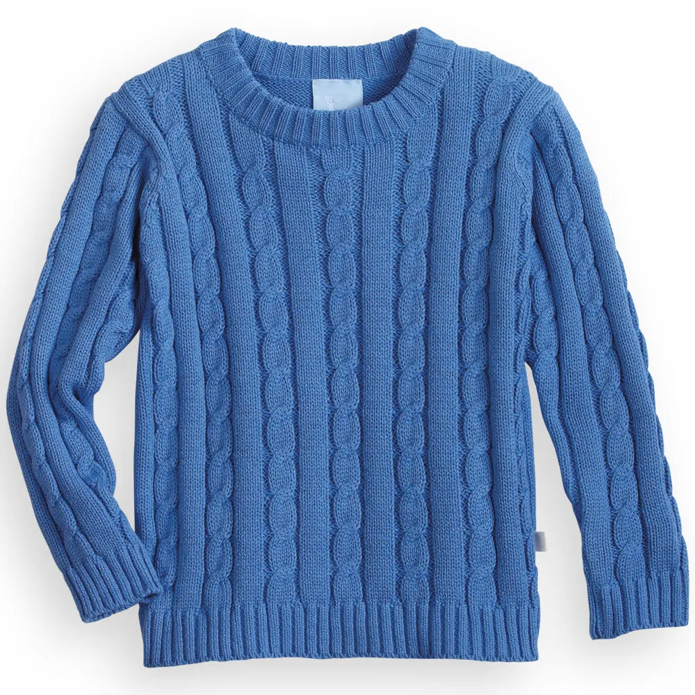 Cableknit Pullover -- Royal