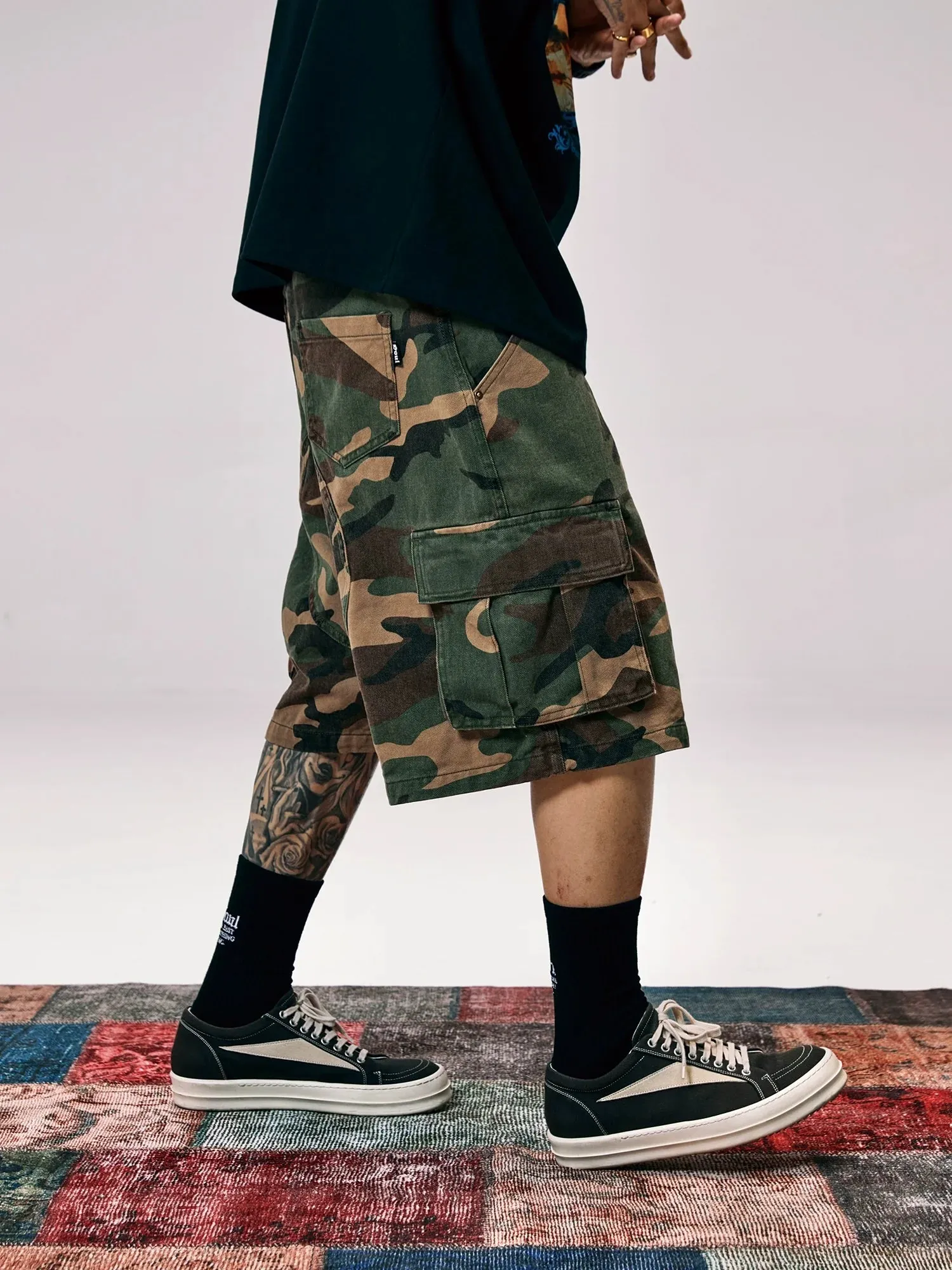 Camouflage Cargo Shorts