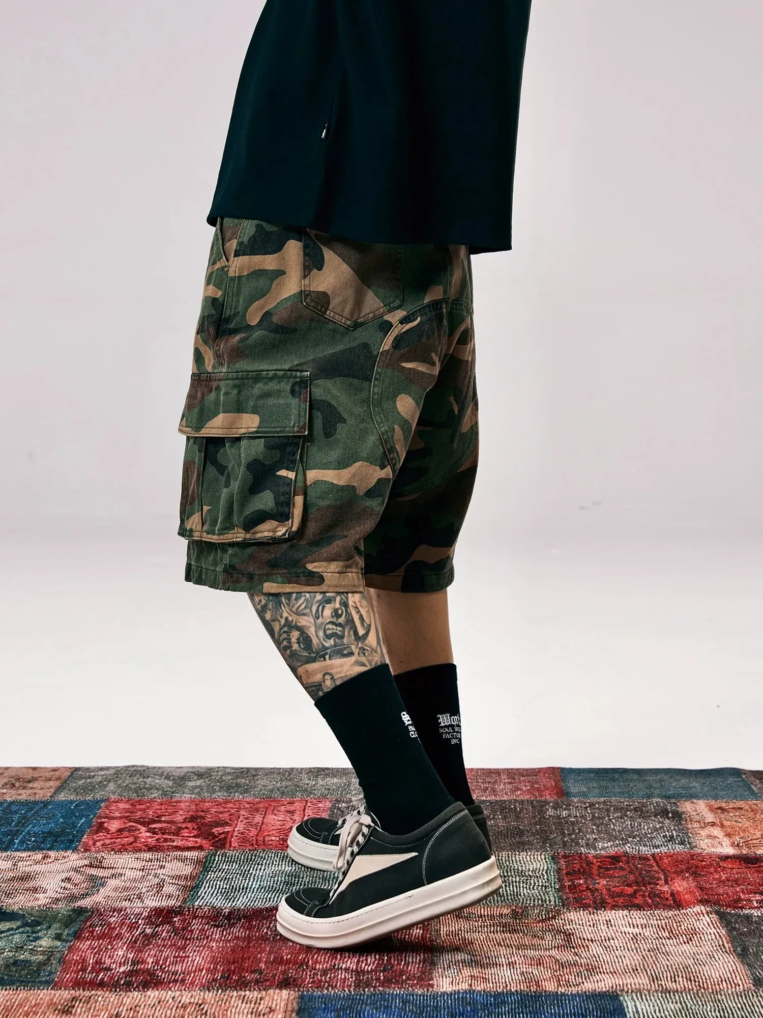 Camouflage Cargo Shorts