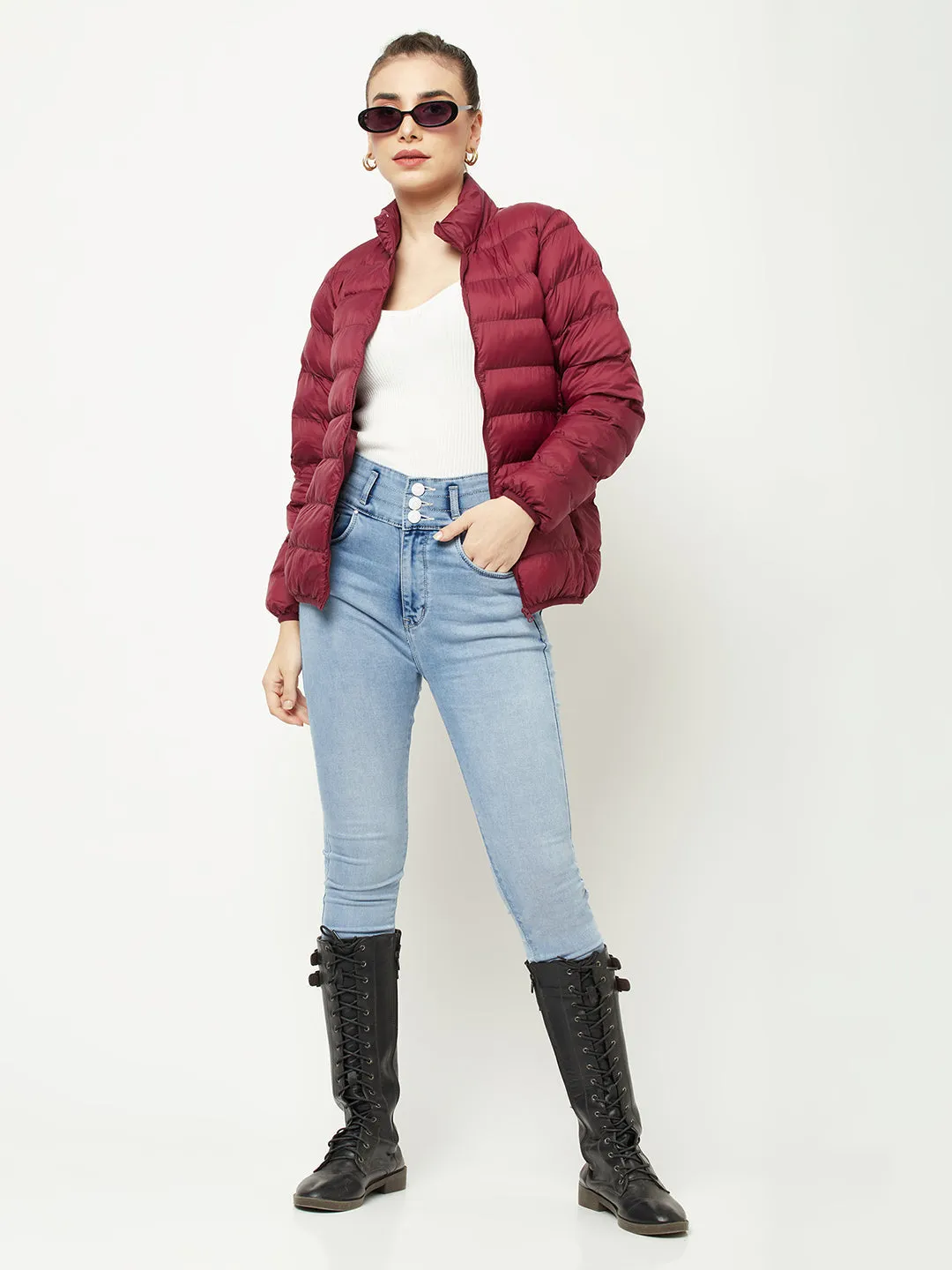 Cherry Puffer Jacket