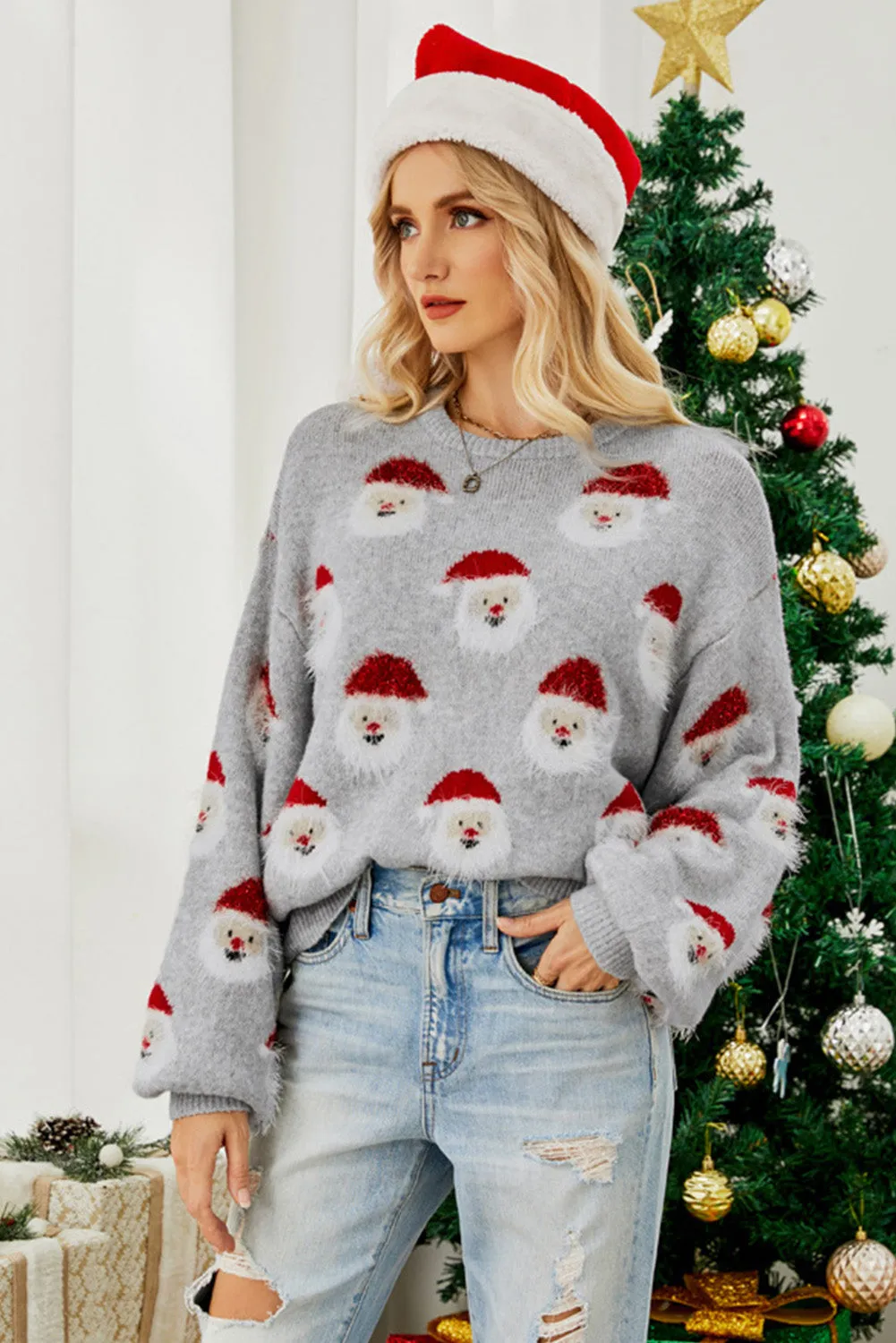 Christmas Santa Claus Pullover Sweater