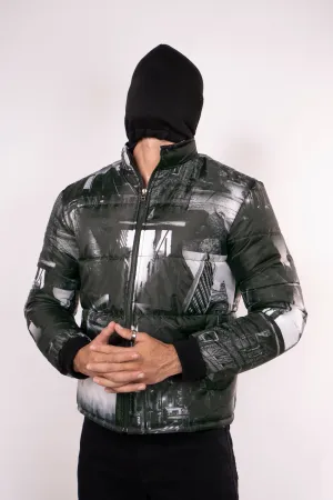 Cityscape Puffer Jacket