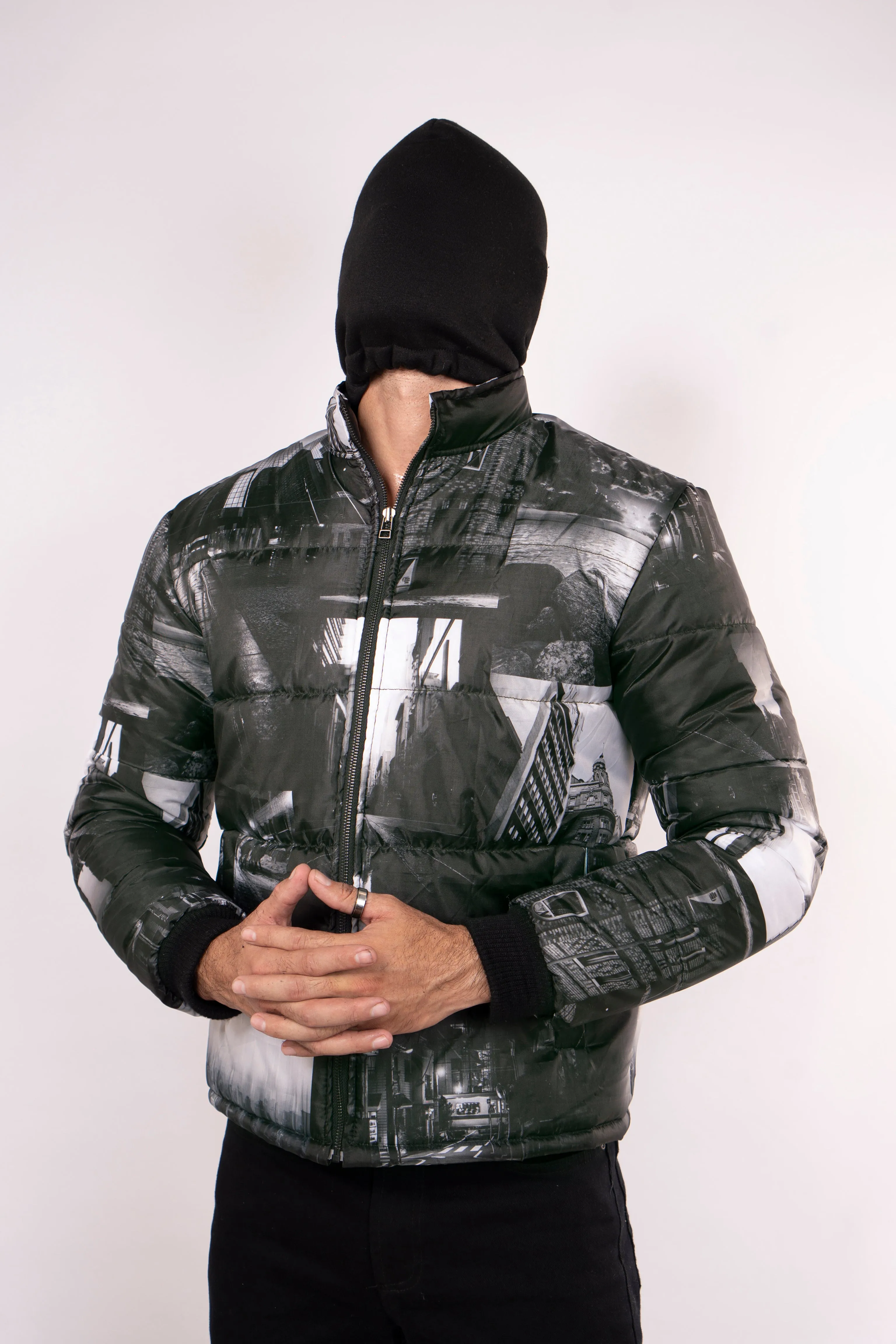 Cityscape Puffer Jacket