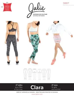 CLARA High-waisted Leggings --- Jalie Patterns