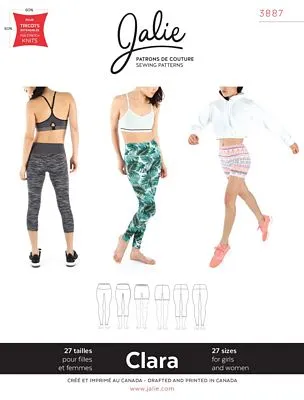 CLARA High-waisted Leggings --- Jalie Patterns